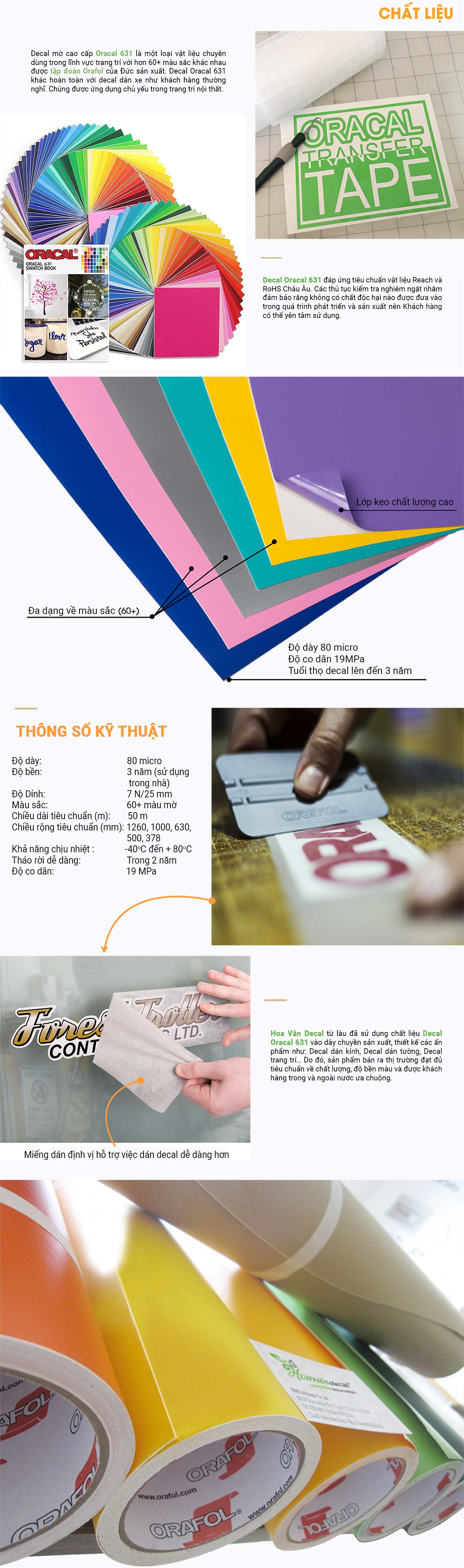 decal oracal 631, decal đức, decal dán tường oracal, orafol